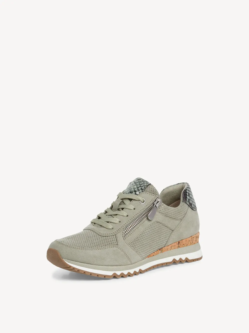 Marco Tozzi moss green trainer 23781