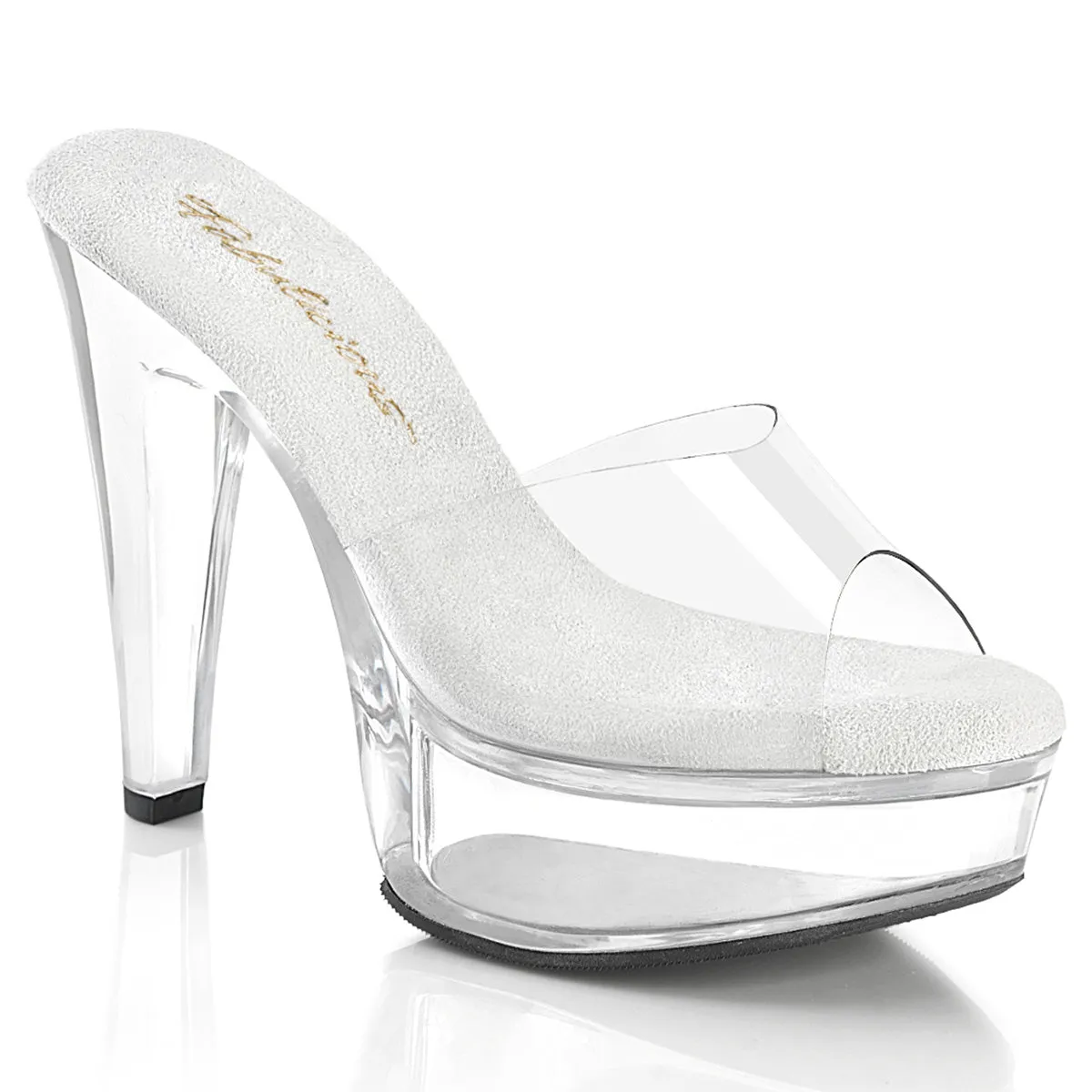 MARTINI-501 Clear Crystal 5 Inch Heel