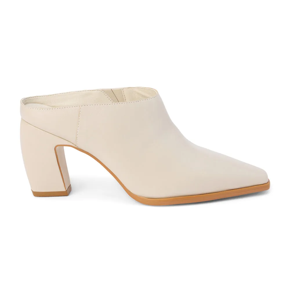 McCarthy Square Toe Block Heel Mules