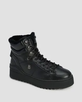 Men's leather high boots BOGNER Bucharest 3A black 12441703-1