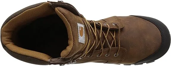 MEN'S CARHARTT WATERPROOF WORK BOOT WITH MET GUARD, COMPOSITE TOE, AND RUGGED FLEX: CMF8720