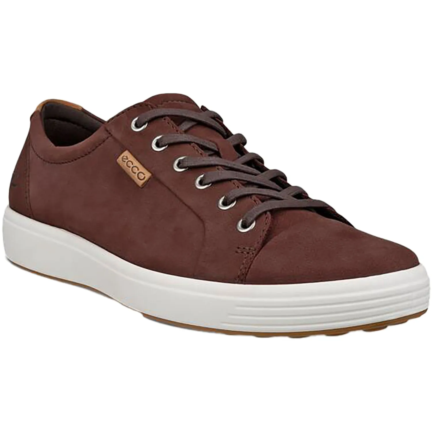 Men's Ecco Soft 7 Sneaker Chocolate Nubuck