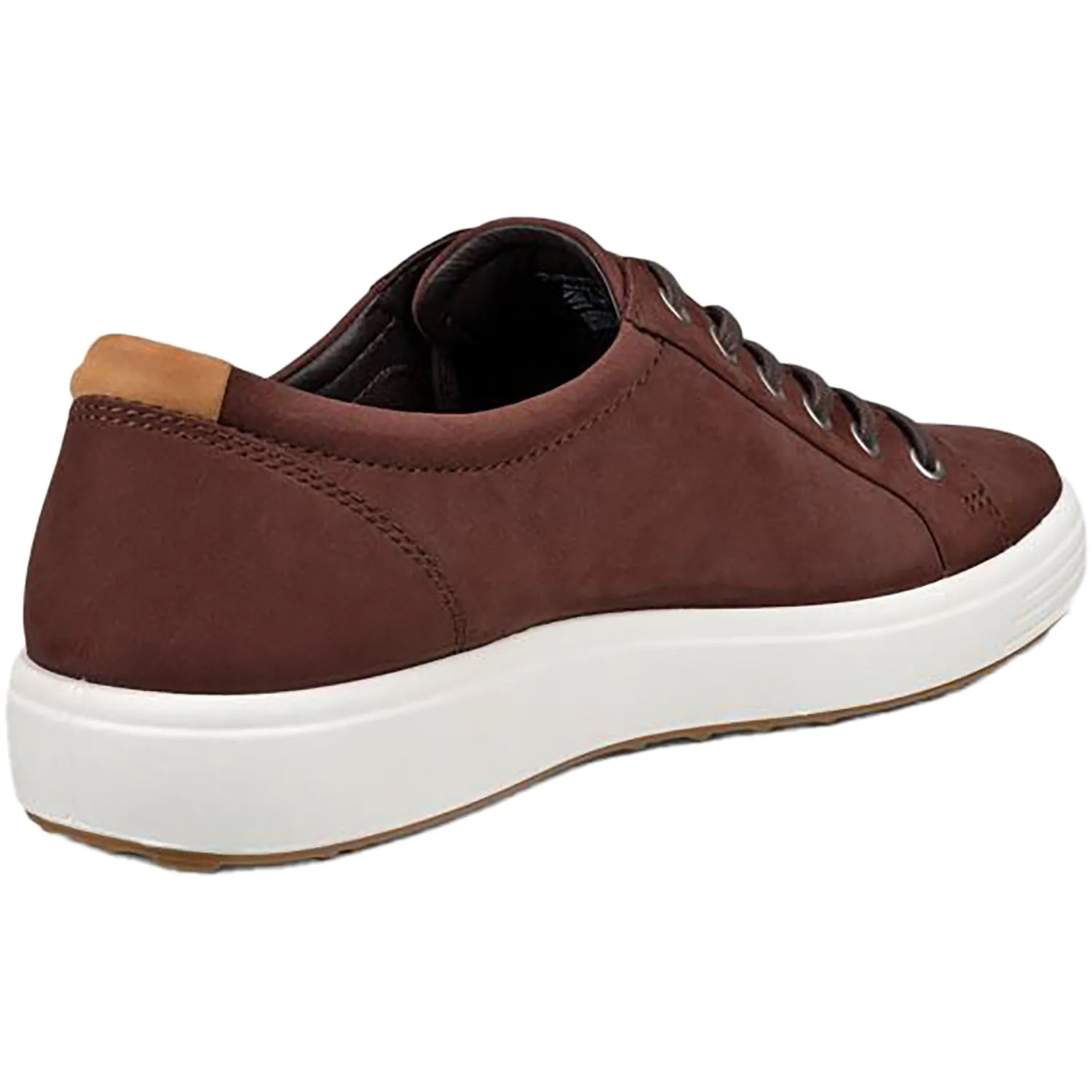 Men's Ecco Soft 7 Sneaker Chocolate Nubuck