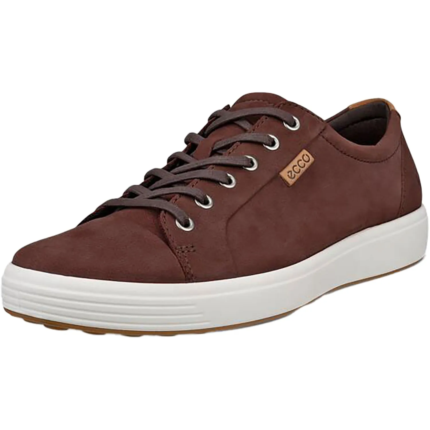 Men's Ecco Soft 7 Sneaker Chocolate Nubuck