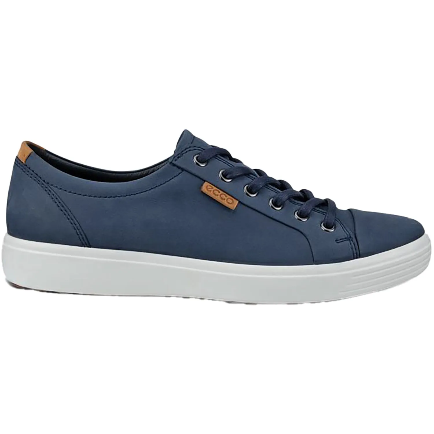 Men's Ecco Soft 7 Sneaker Marine/Lion Nubuck