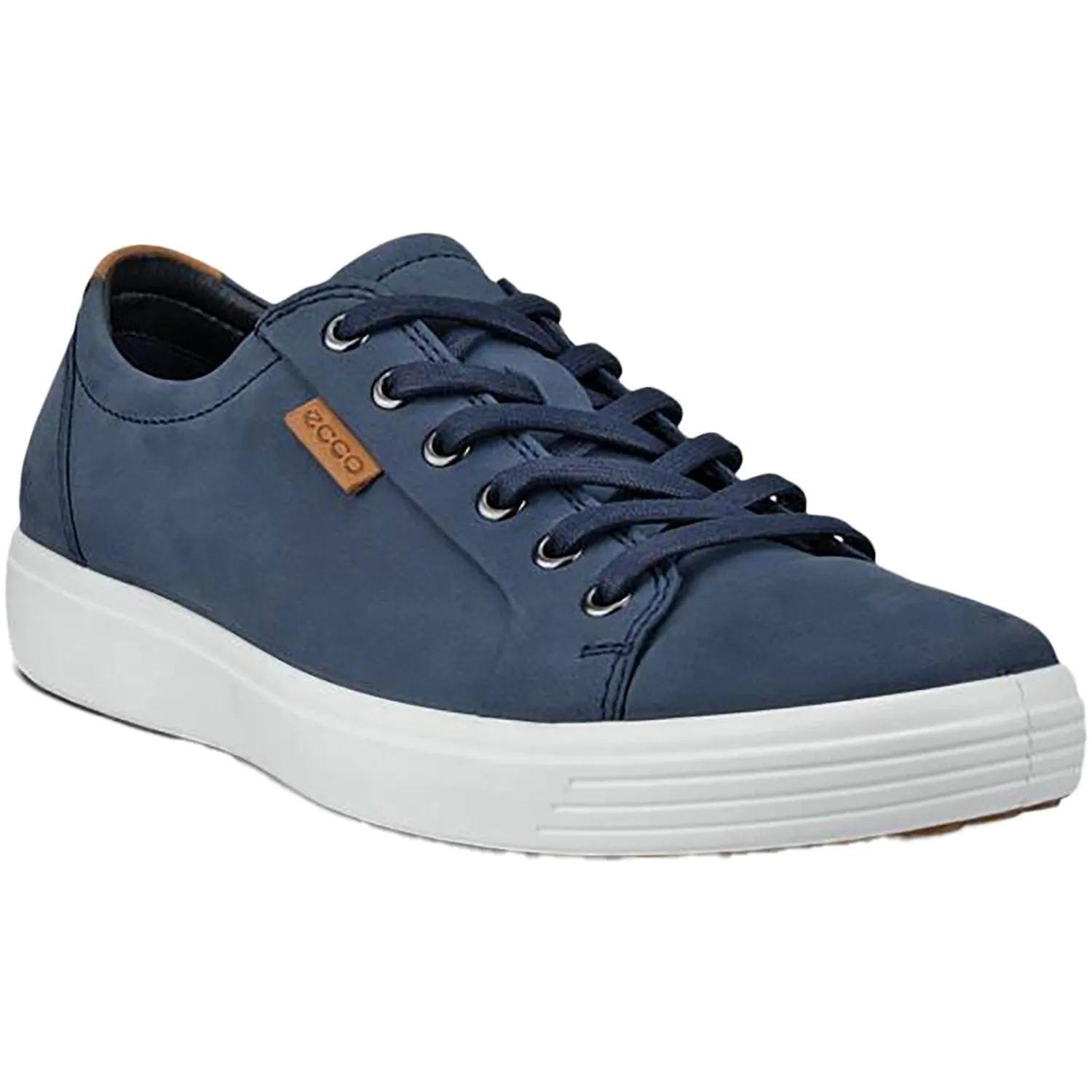 Men's Ecco Soft 7 Sneaker Marine/Lion Nubuck