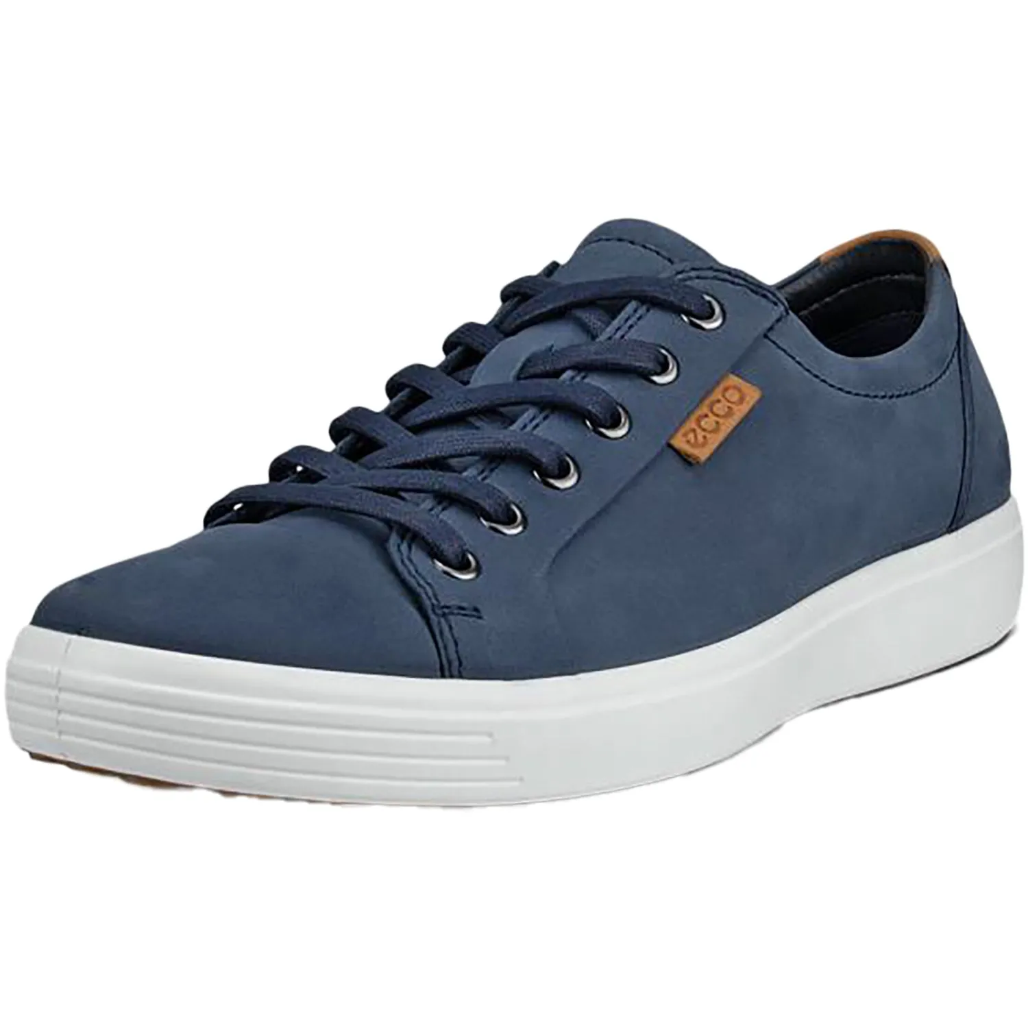 Men's Ecco Soft 7 Sneaker Marine/Lion Nubuck