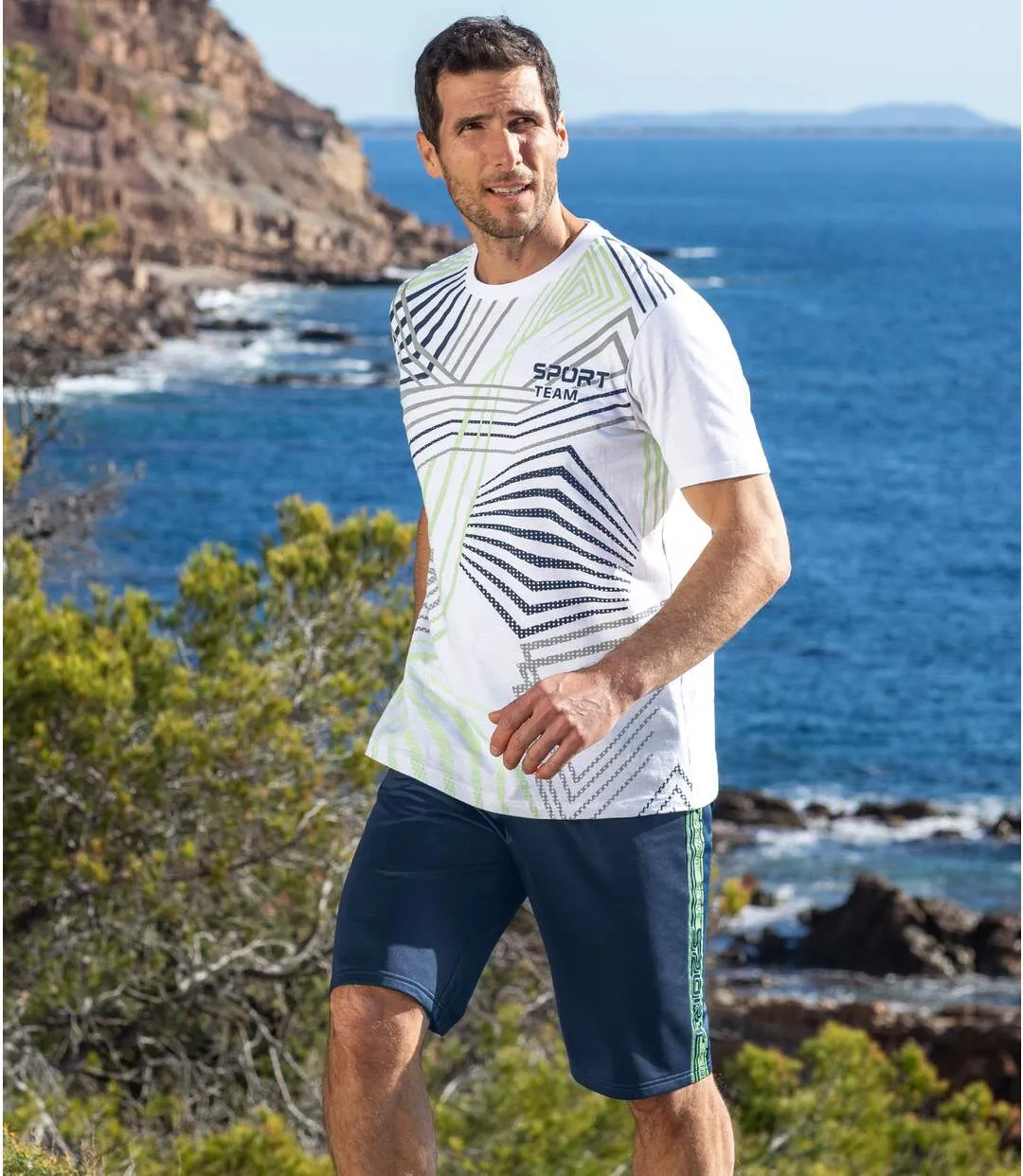 Men's Navy Sporty Shorts 