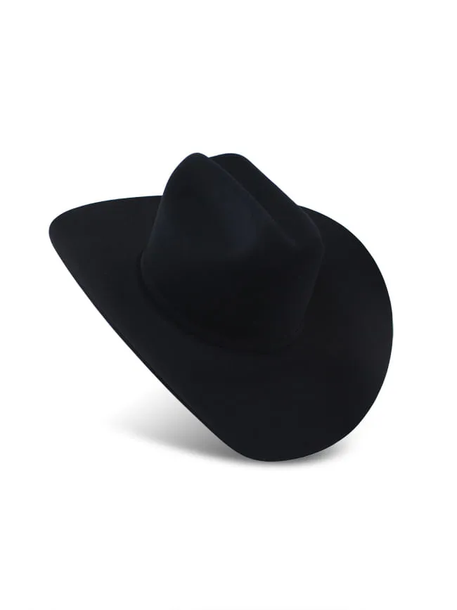 Resistol Mens Black Gold Felt Hat