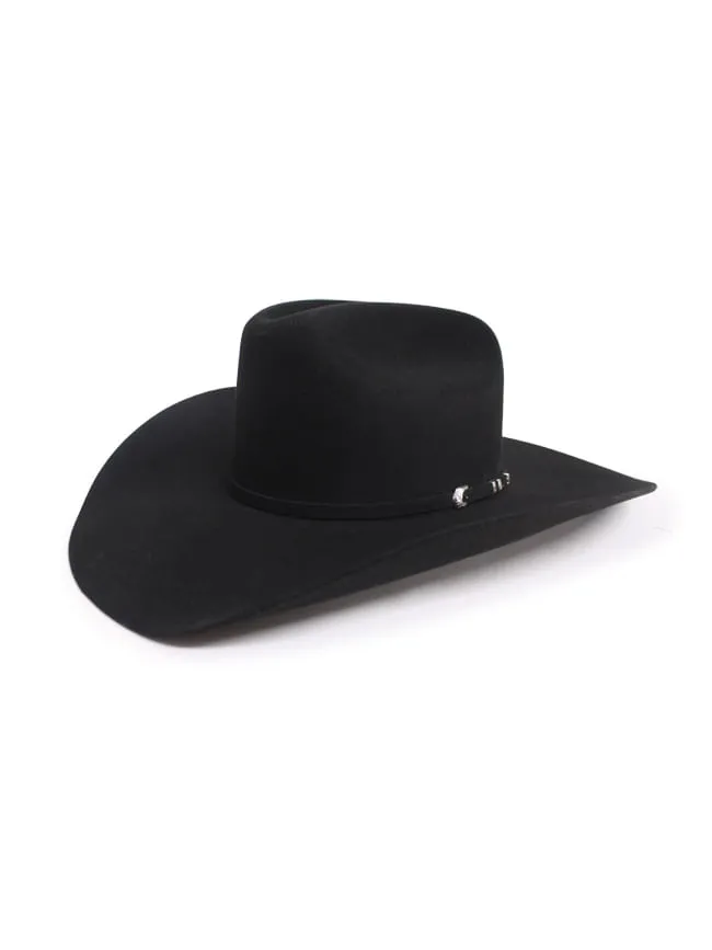 Resistol Mens Black Gold Felt Hat