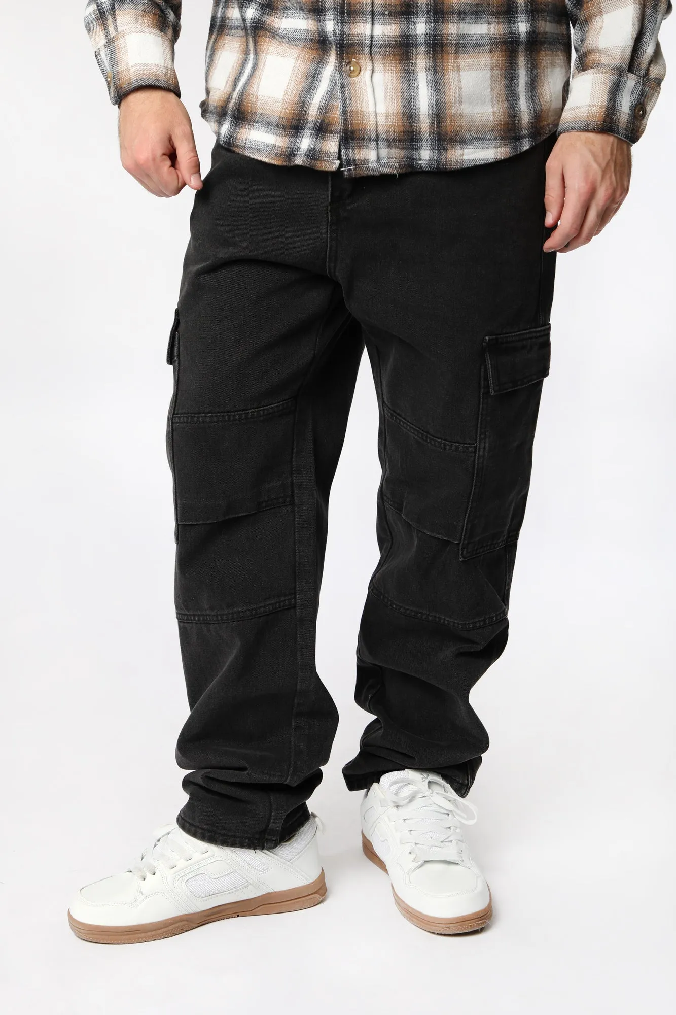 Men's Wide Leg Cargo Pants West49