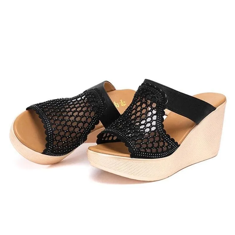 Mesh Summer Wedge Sandal Shoes