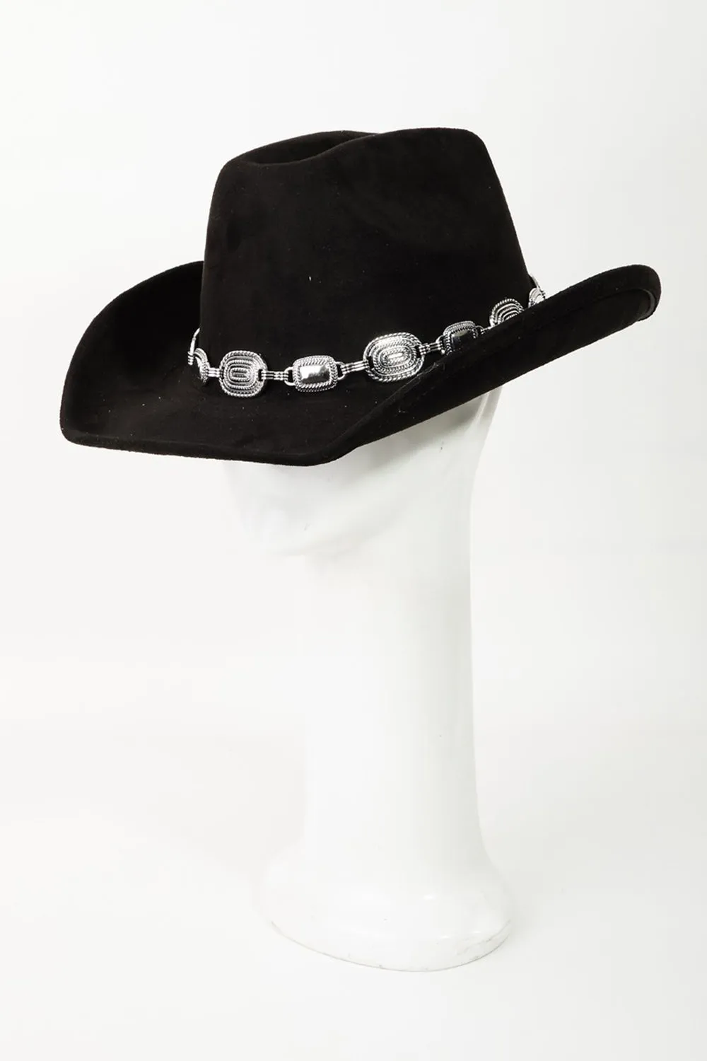 Metal Trim Cowboy Hat with Fame Style