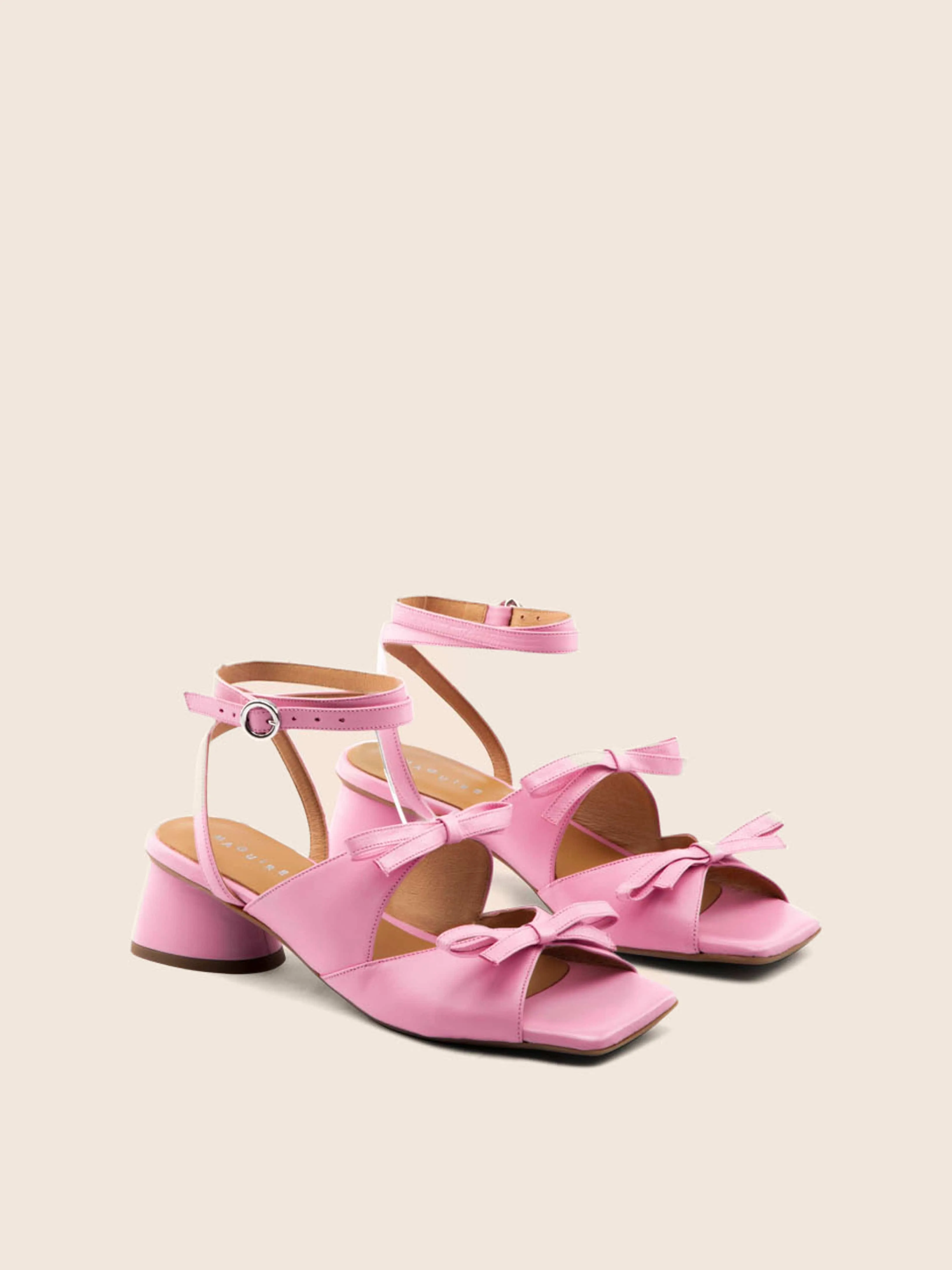 Mira Bubble Gum High Heel Sandals