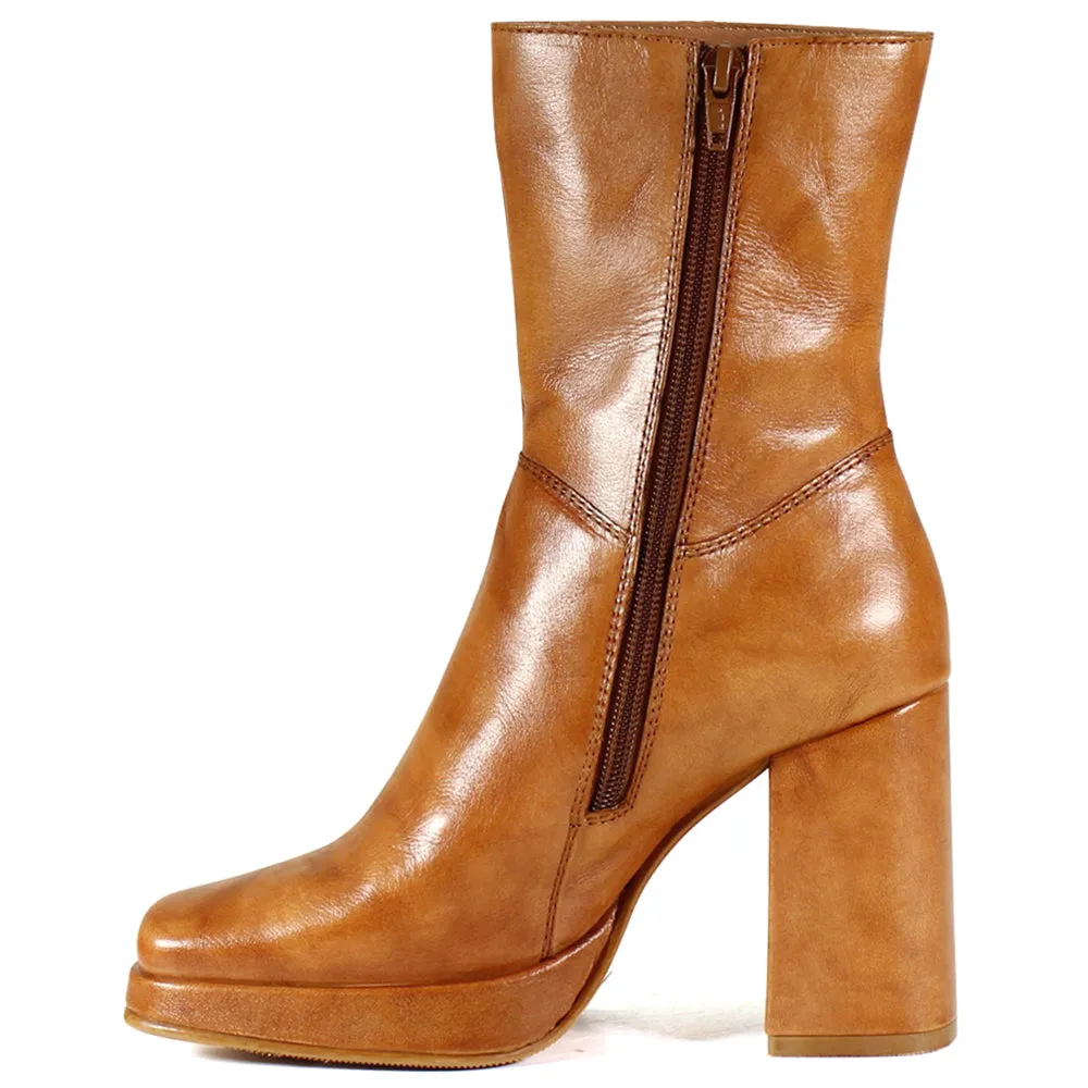 Mont Pelier Square Toe Platform Boots