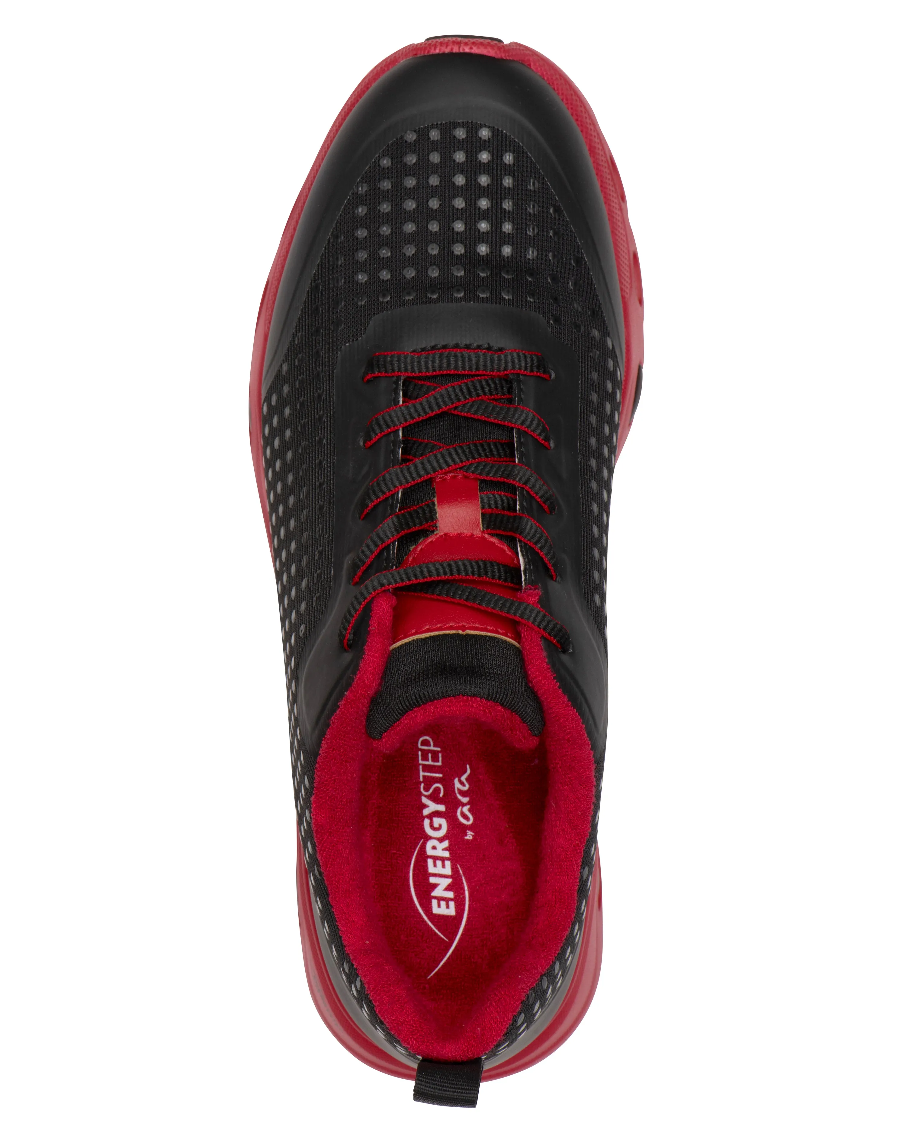 Montclair Women's Energystep Sneaker - Black & Red 16