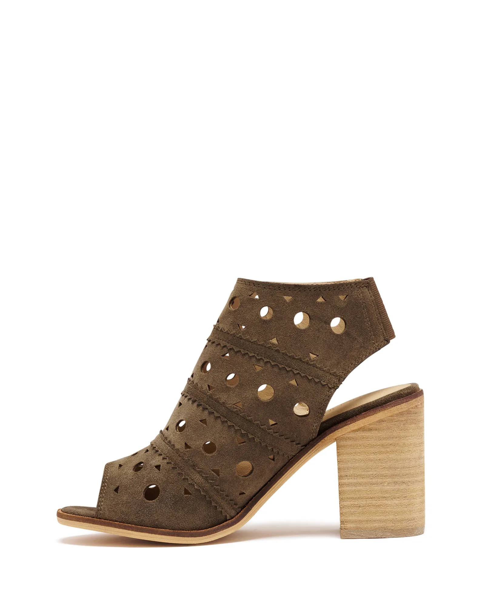 Mosaic Heel Khaki Suede *FINAL SALE*