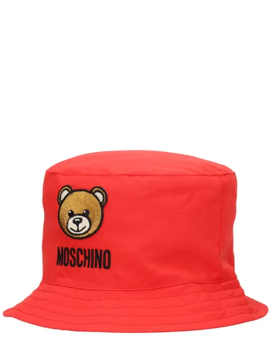 Moschino   Cotton poplin bucket hat 