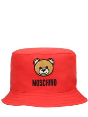 Moschino   Cotton poplin bucket hat 