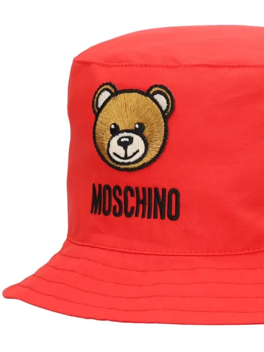 Moschino   Cotton poplin bucket hat 