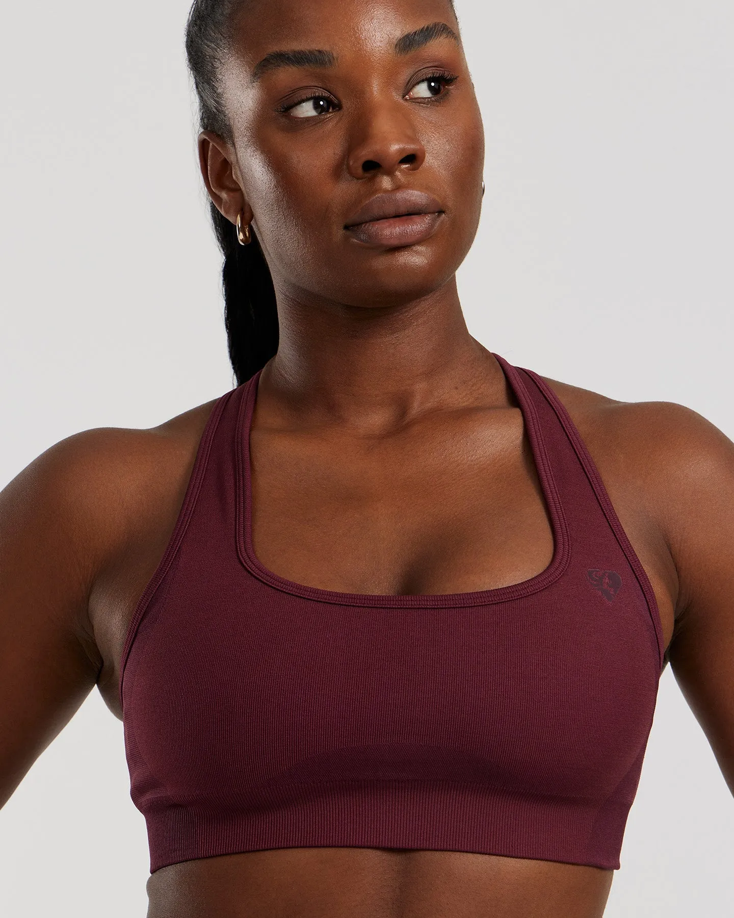 Motion Seamless Racer Back Bra | Dark Cherry