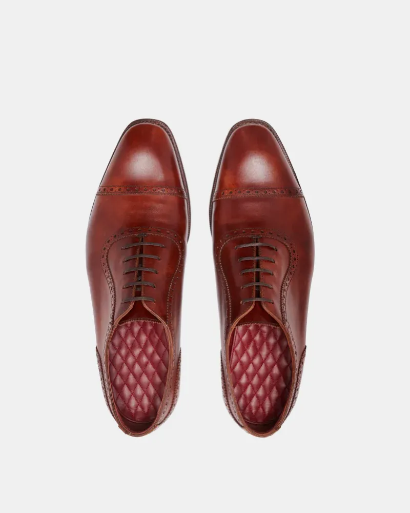 Museum Cognac Brogue Oxford Dress Shoe