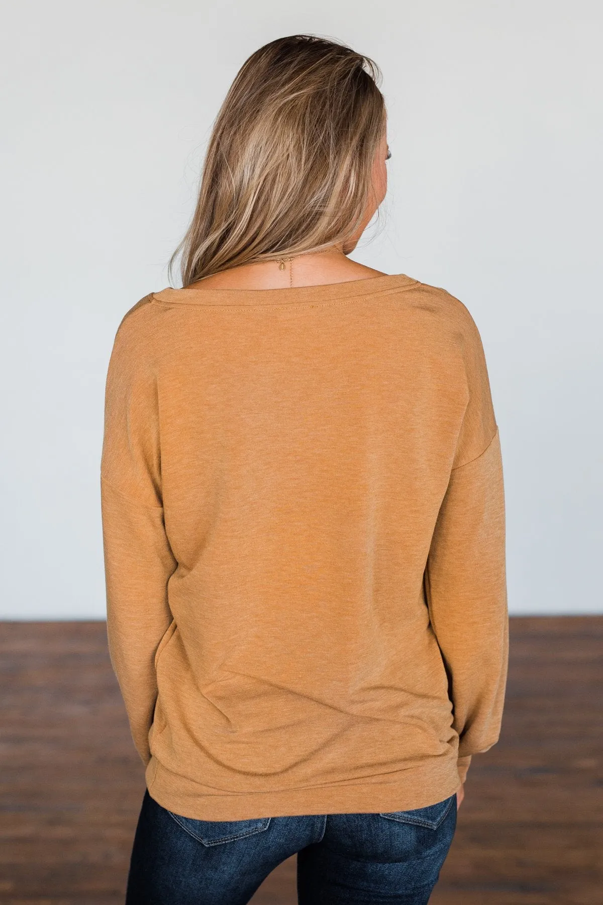 Mustard Yellow Pullover Top - Easy to Style