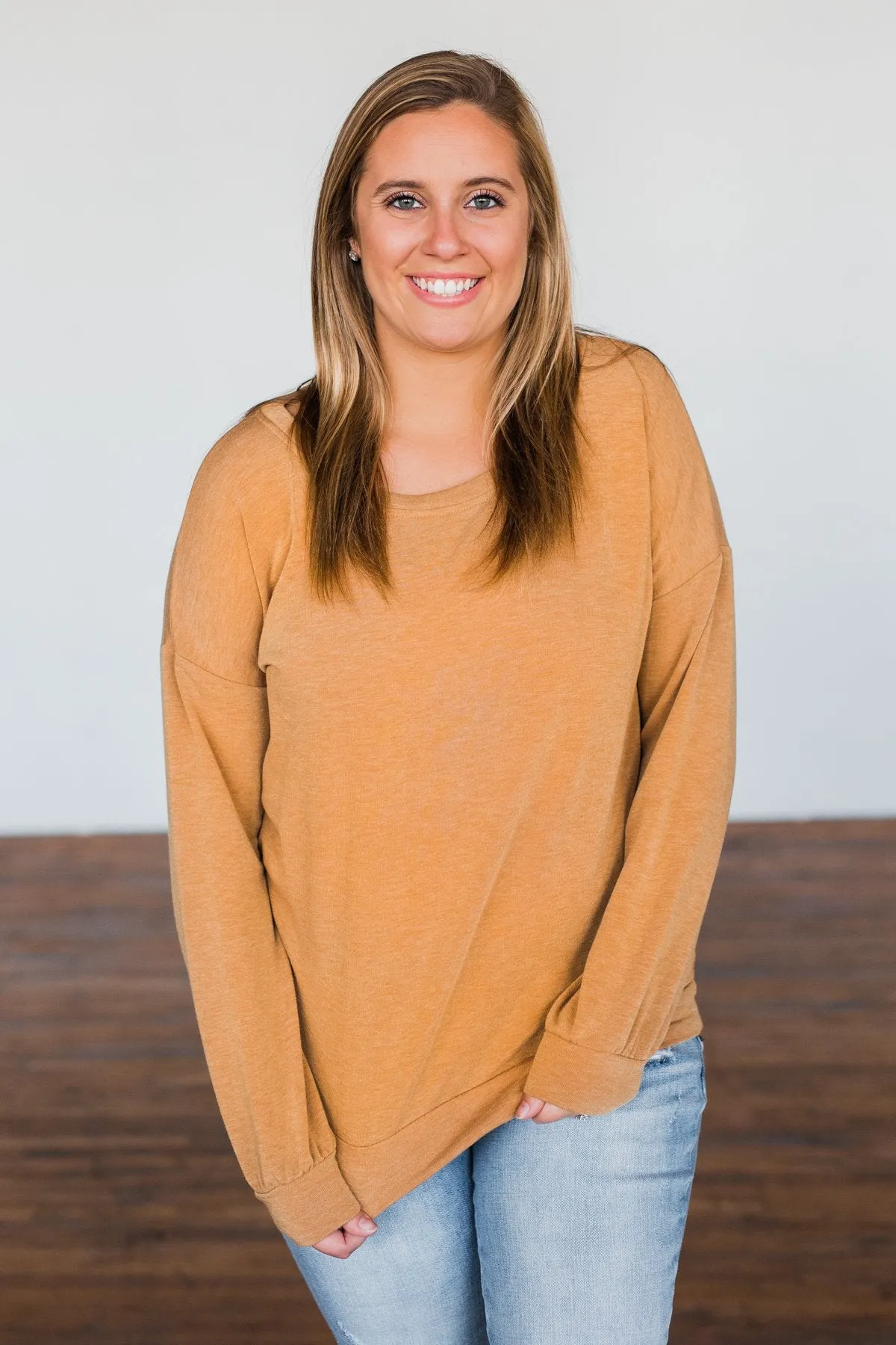 Mustard Yellow Pullover Top - Easy to Style