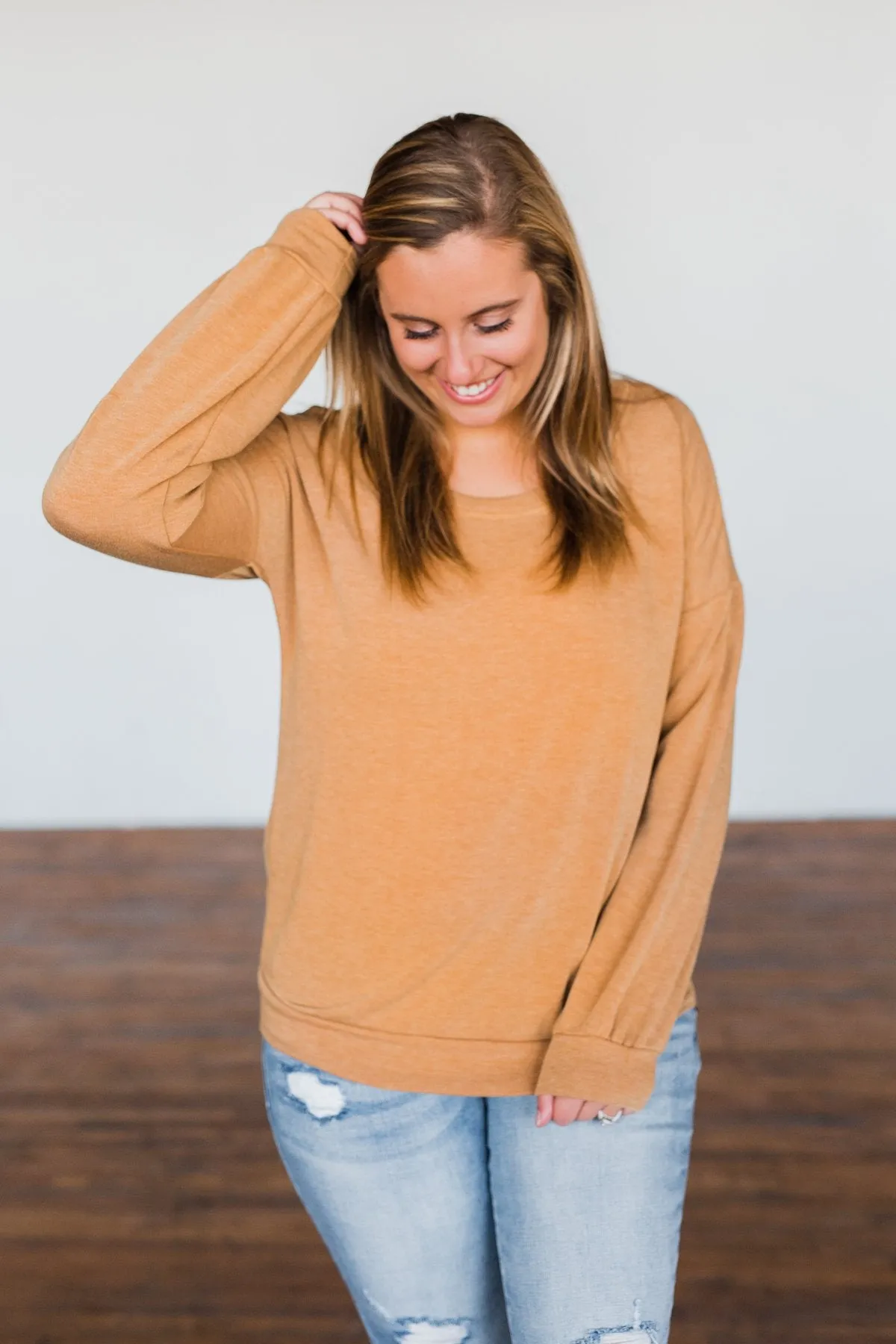 Mustard Yellow Pullover Top - Easy to Style