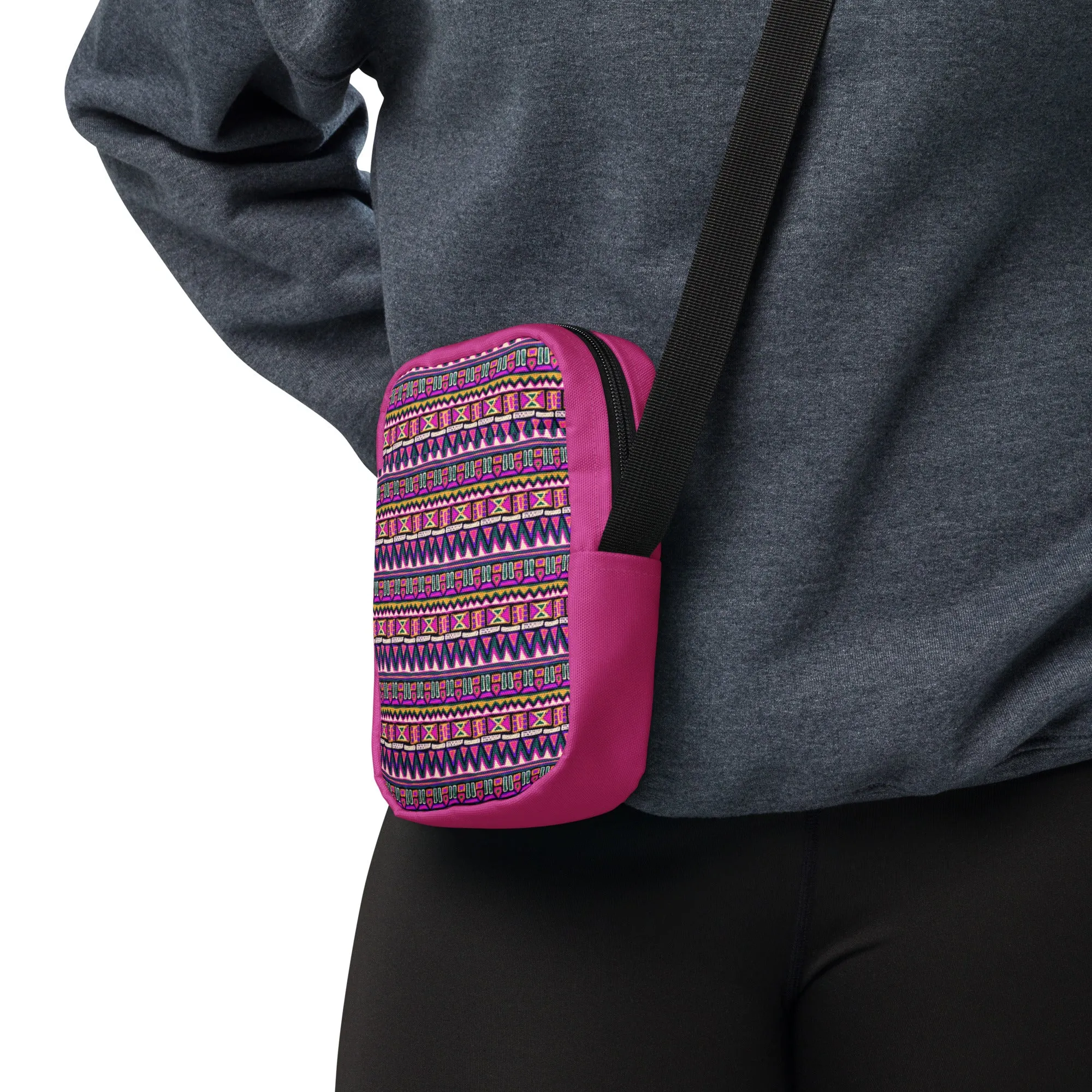 Native American Inspired Pattern Utility Crossbody Bag