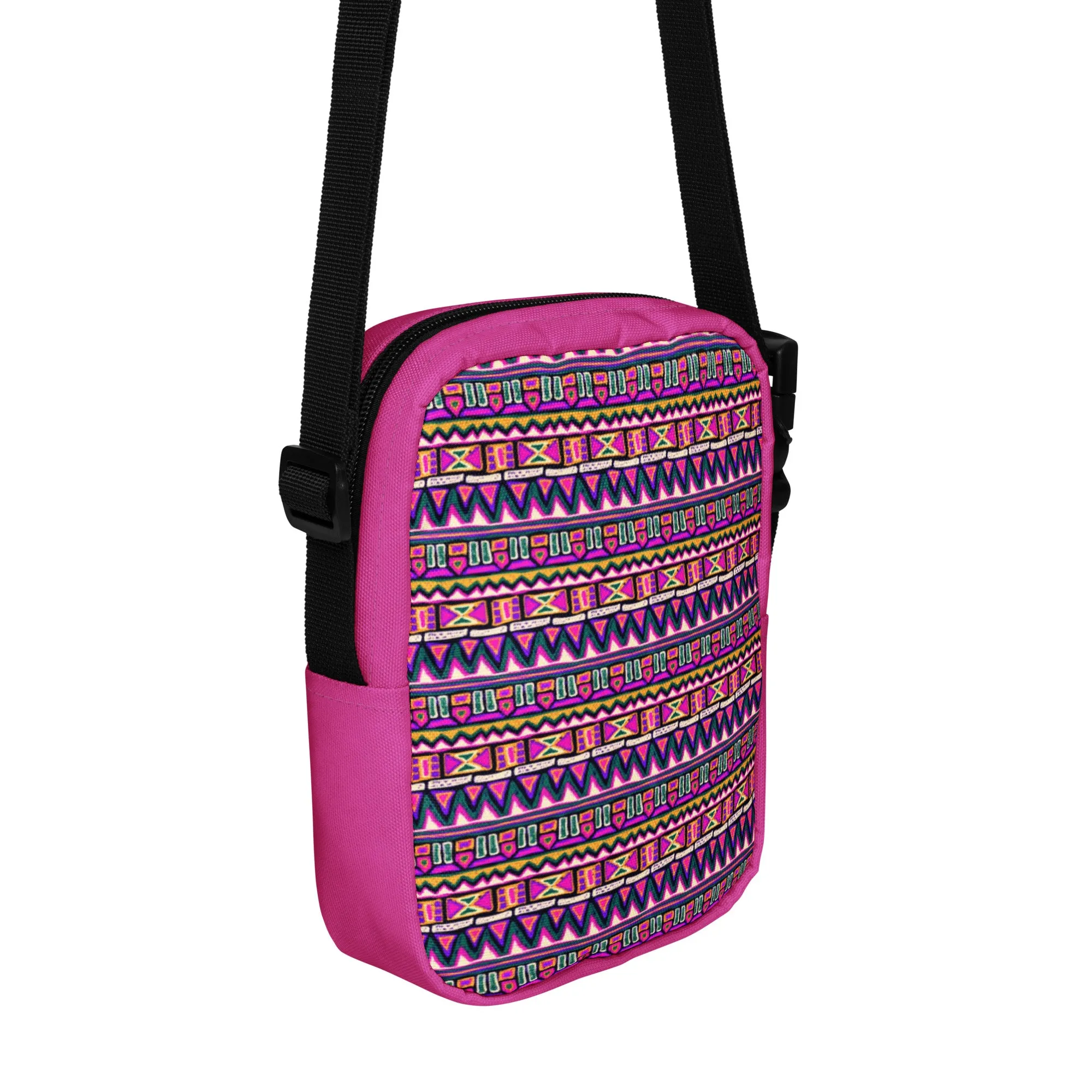 Native American Inspired Pattern Utility Crossbody Bag