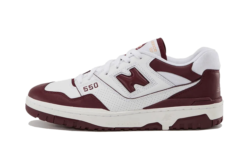 New Balance 550 White Burgundy - Official Website