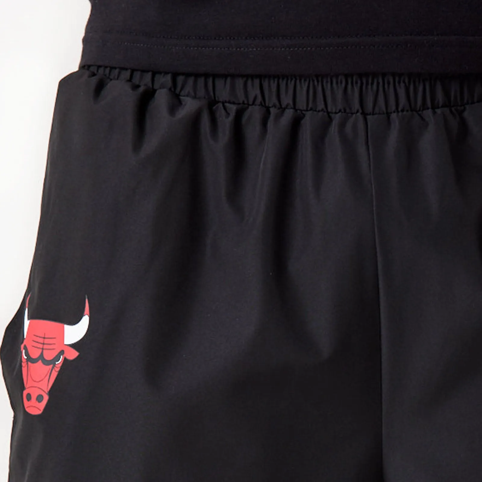 New Era Mens Chicago Bulls All Over Pattern Panel Joggers - Black