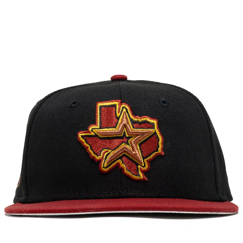 New Era x Politics Houston Astros 59FIFTY Fitted Hat - Black/Red