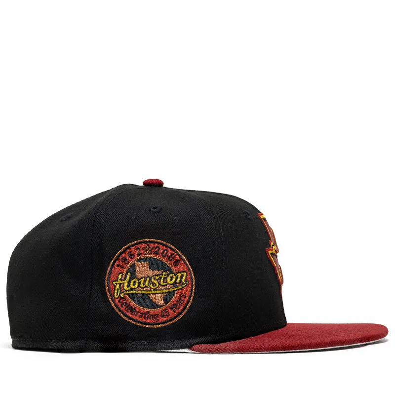 New Era x Politics Houston Astros 59FIFTY Fitted Hat - Black/Red