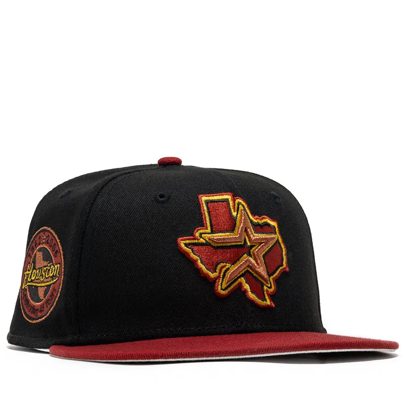 New Era x Politics Houston Astros 59FIFTY Fitted Hat - Black/Red