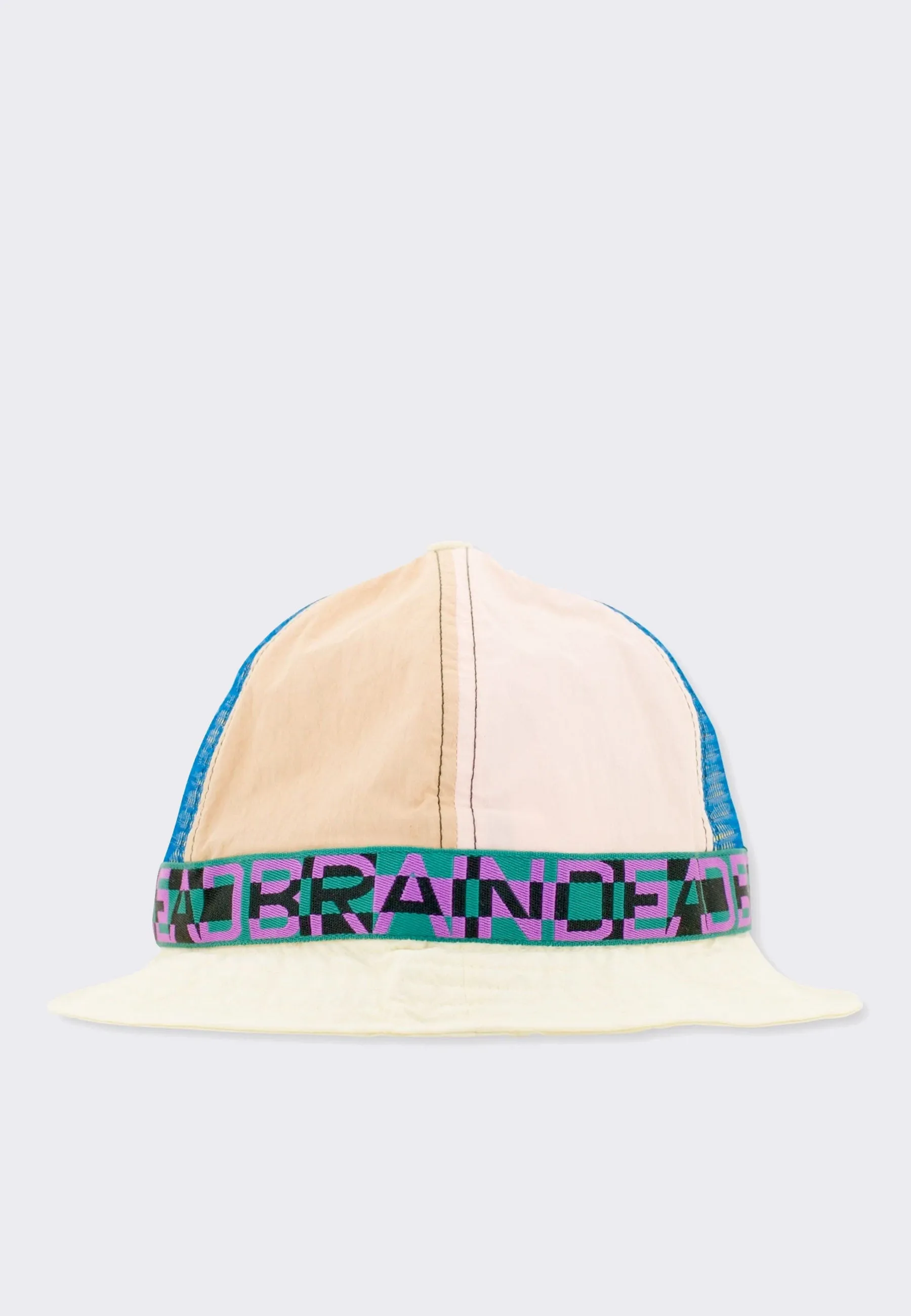 Nigel Colour Blocked Bell Bucket Hat - cream