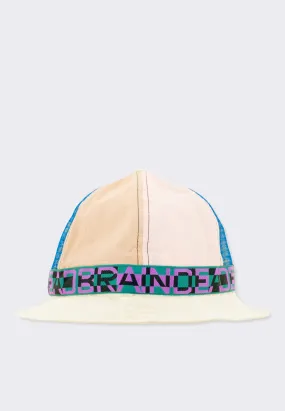 Nigel Colour Blocked Bell Bucket Hat - cream