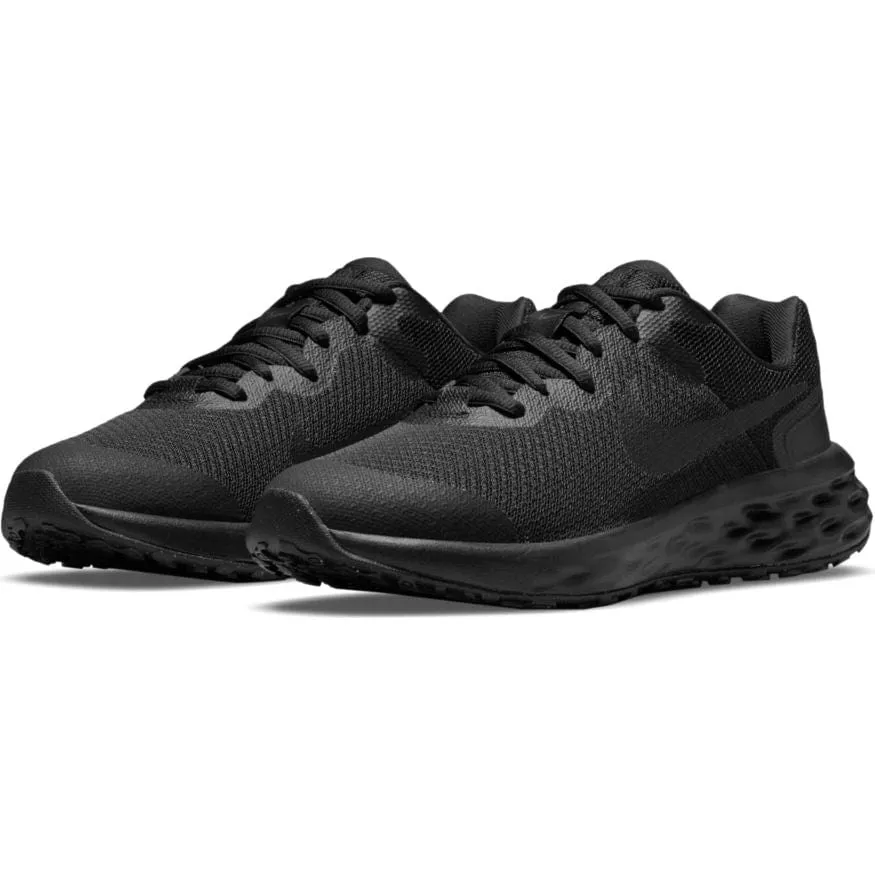 Nike Junior Revolution 6 Road Triple Black Running Shoe - Best Price & Reviews