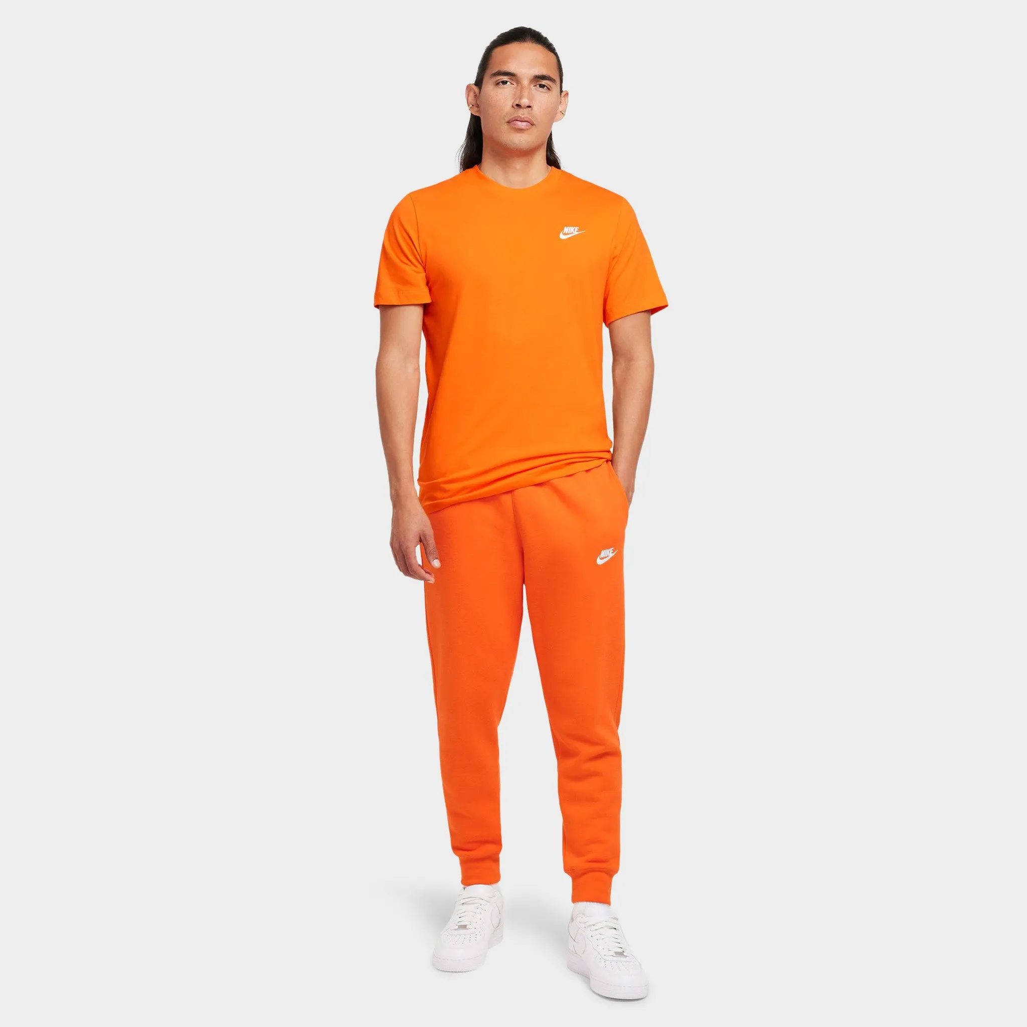 Nike Sportswear Club Fleece Joggers Safety Orange / Safety Orange - White