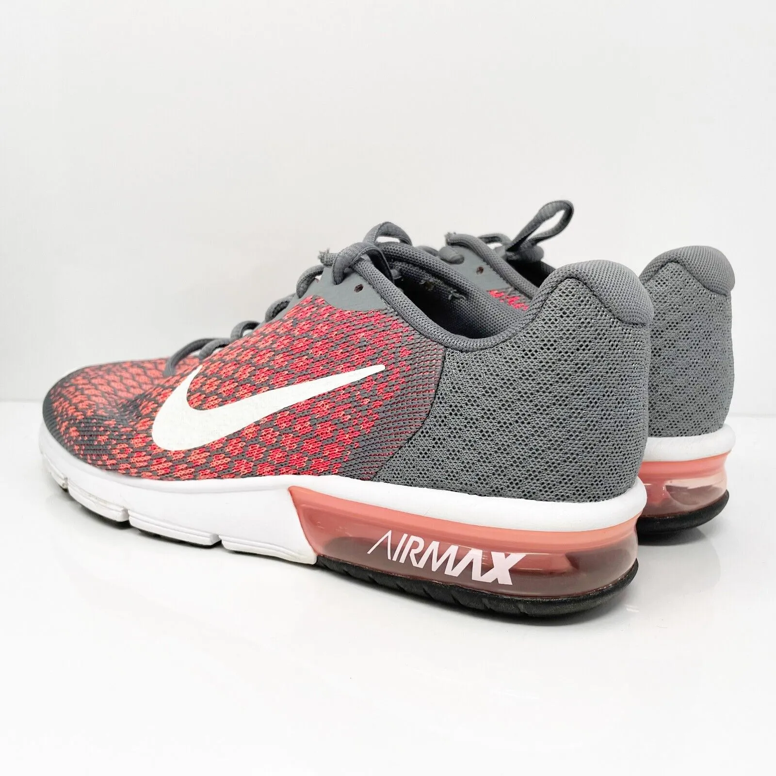 Nike Womens Air Max Sequent 2 852465-003 Gray Running Shoes Sneakers Size 8.5