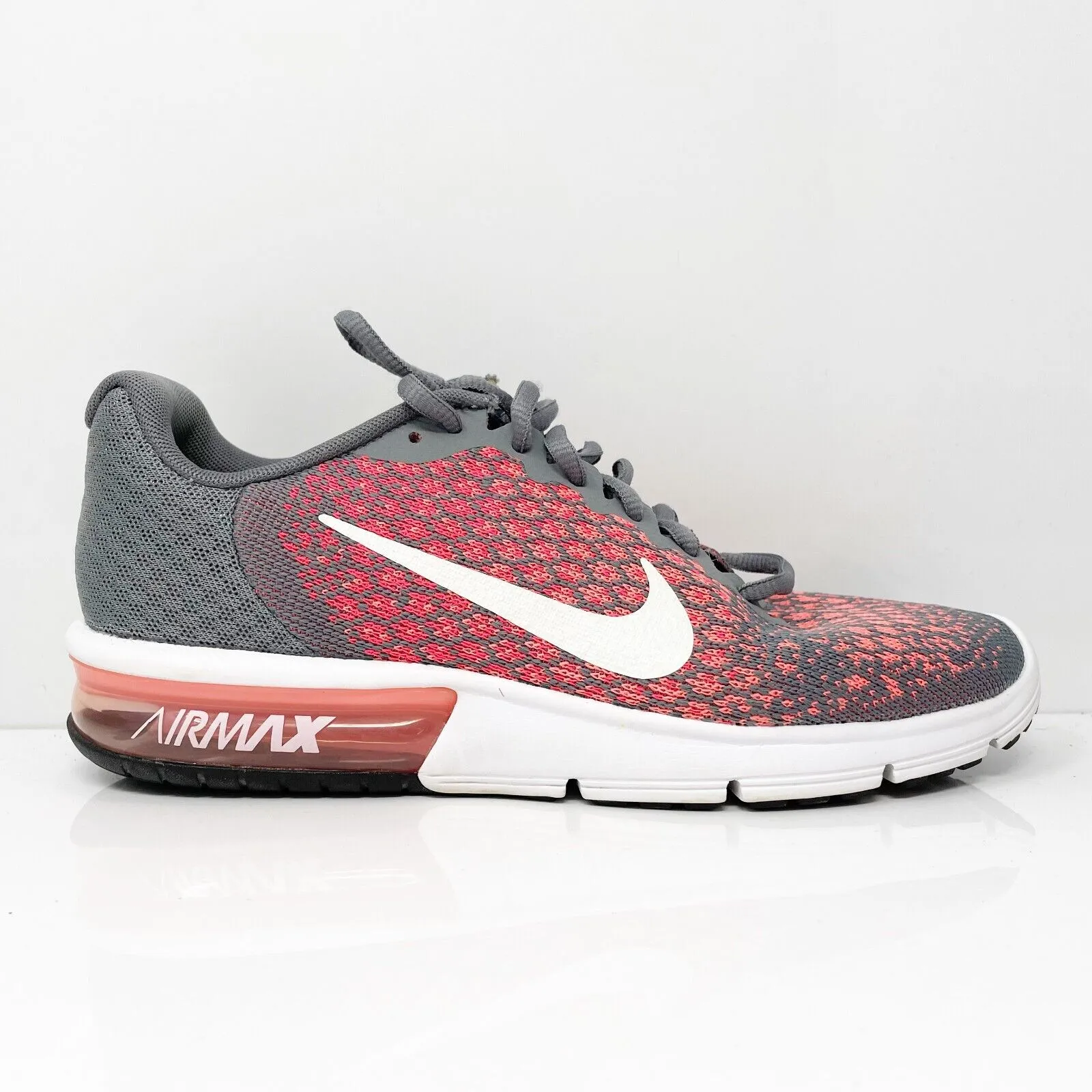 Nike Womens Air Max Sequent 2 852465-003 Gray Running Shoes Sneakers Size 8.5