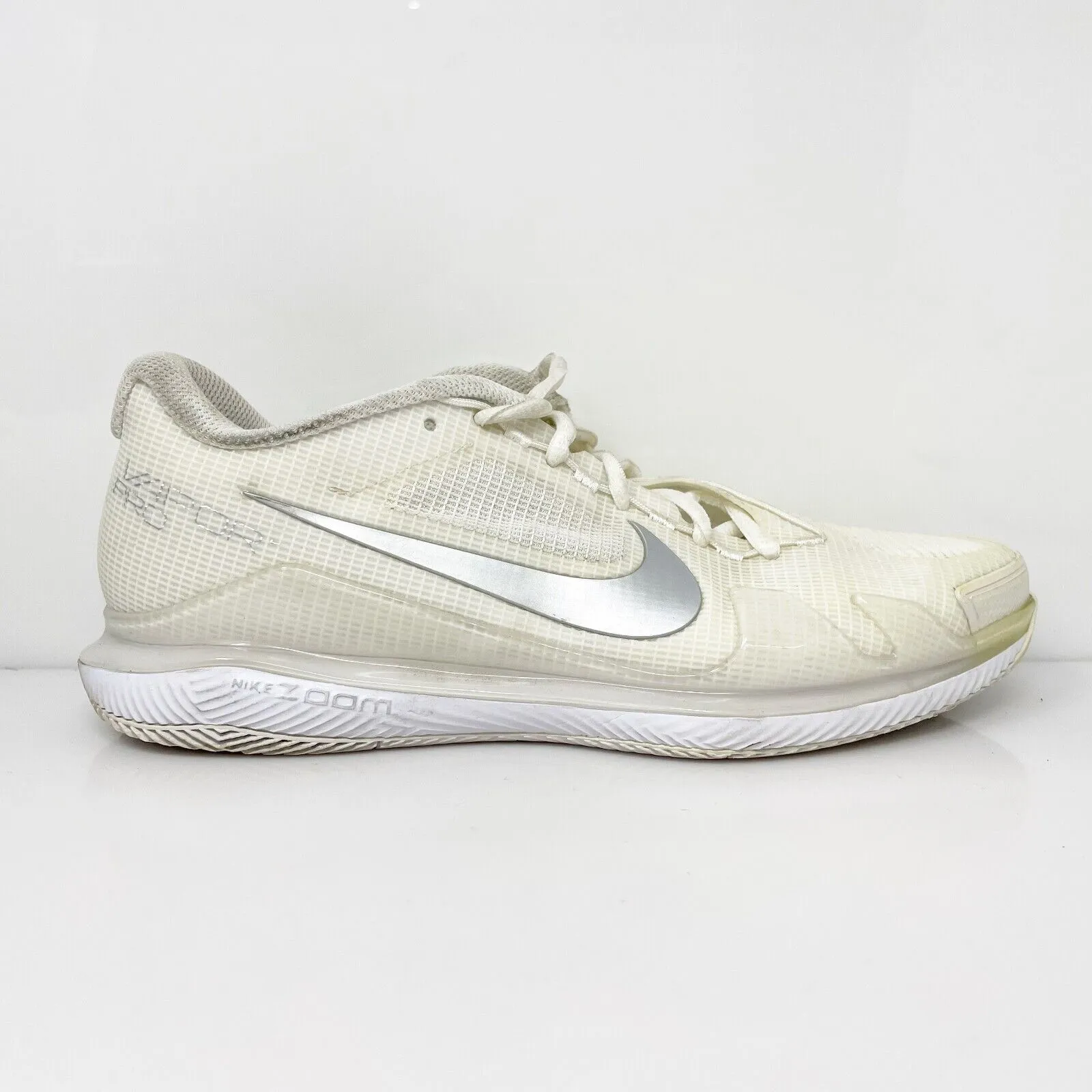 Nike Womens Air Zoom Vapor Pro HC CZ0222-108 White Running Shoes Sneakers Sz 8.5