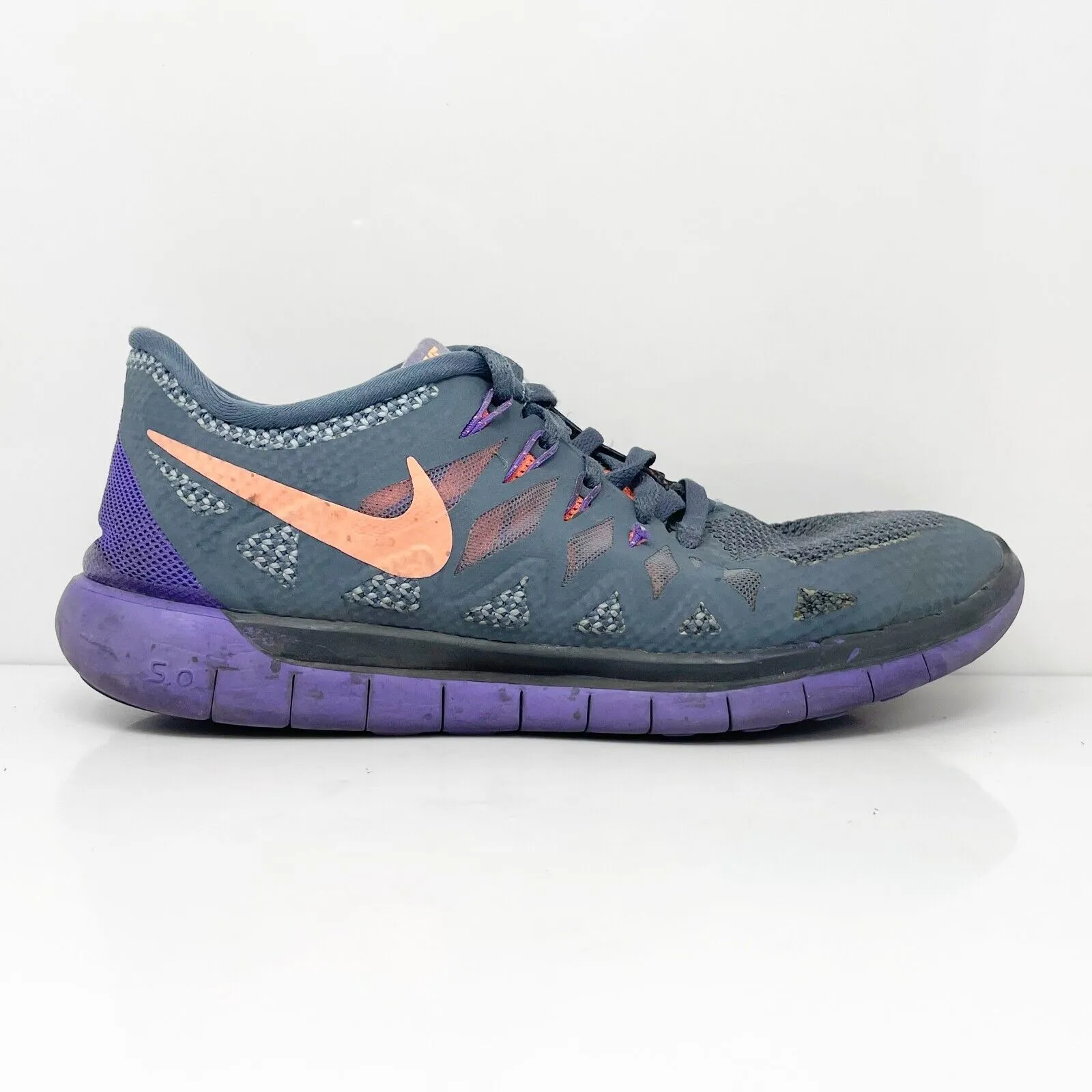 Nike Womens Free 5.0 642199-004 Gray Running Shoes Sneakers Size 8.5