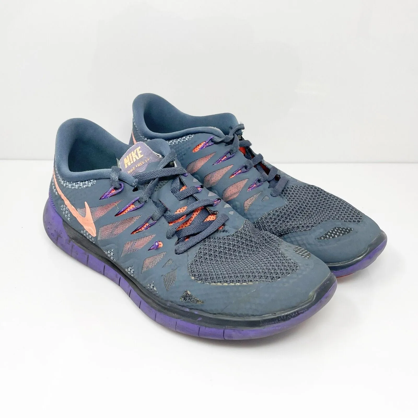 Nike Womens Free 5.0 642199-004 Gray Running Shoes Sneakers Size 8.5