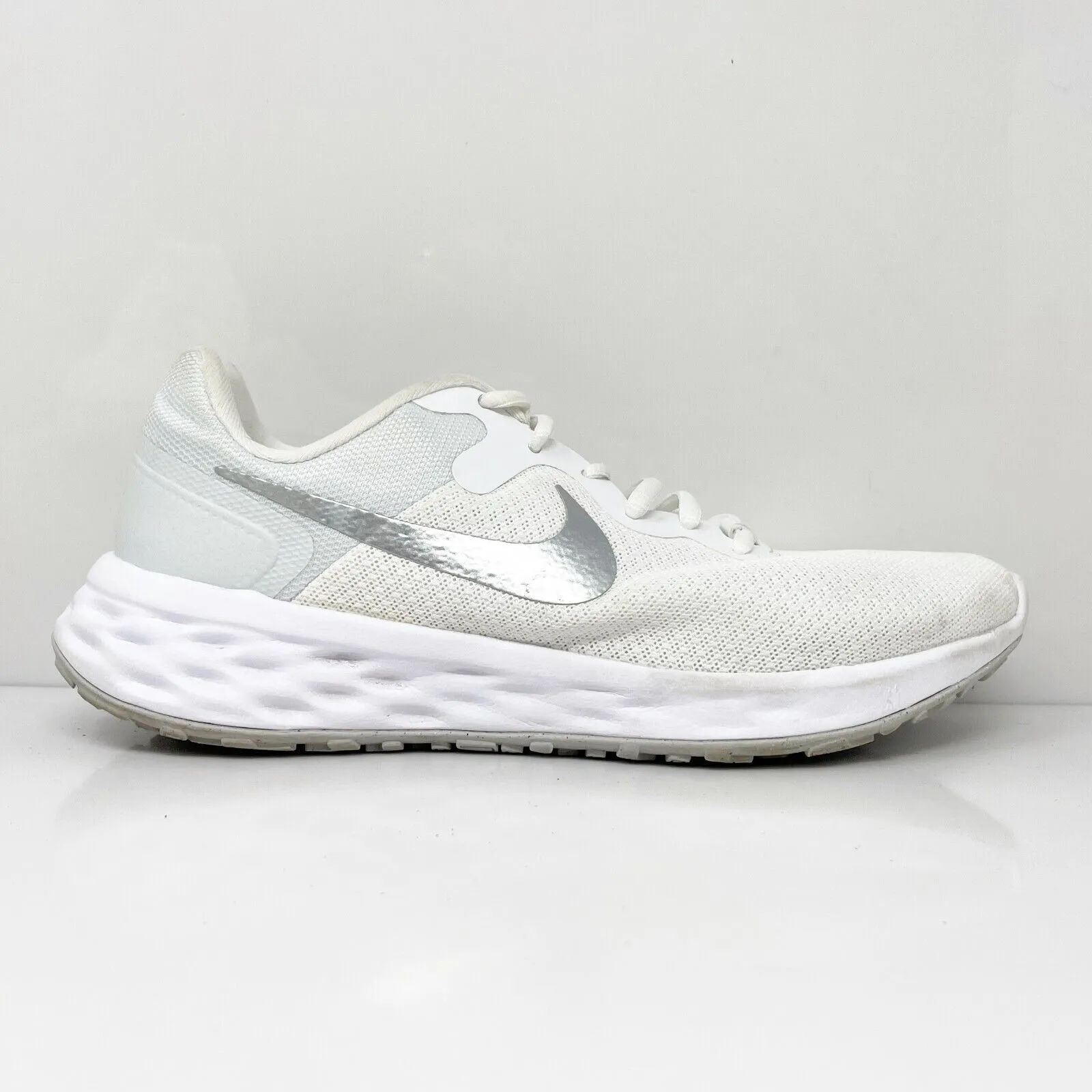 Nike Womens Revolution 6 DC3729-101 White Running Shoes Sneakers Size 8