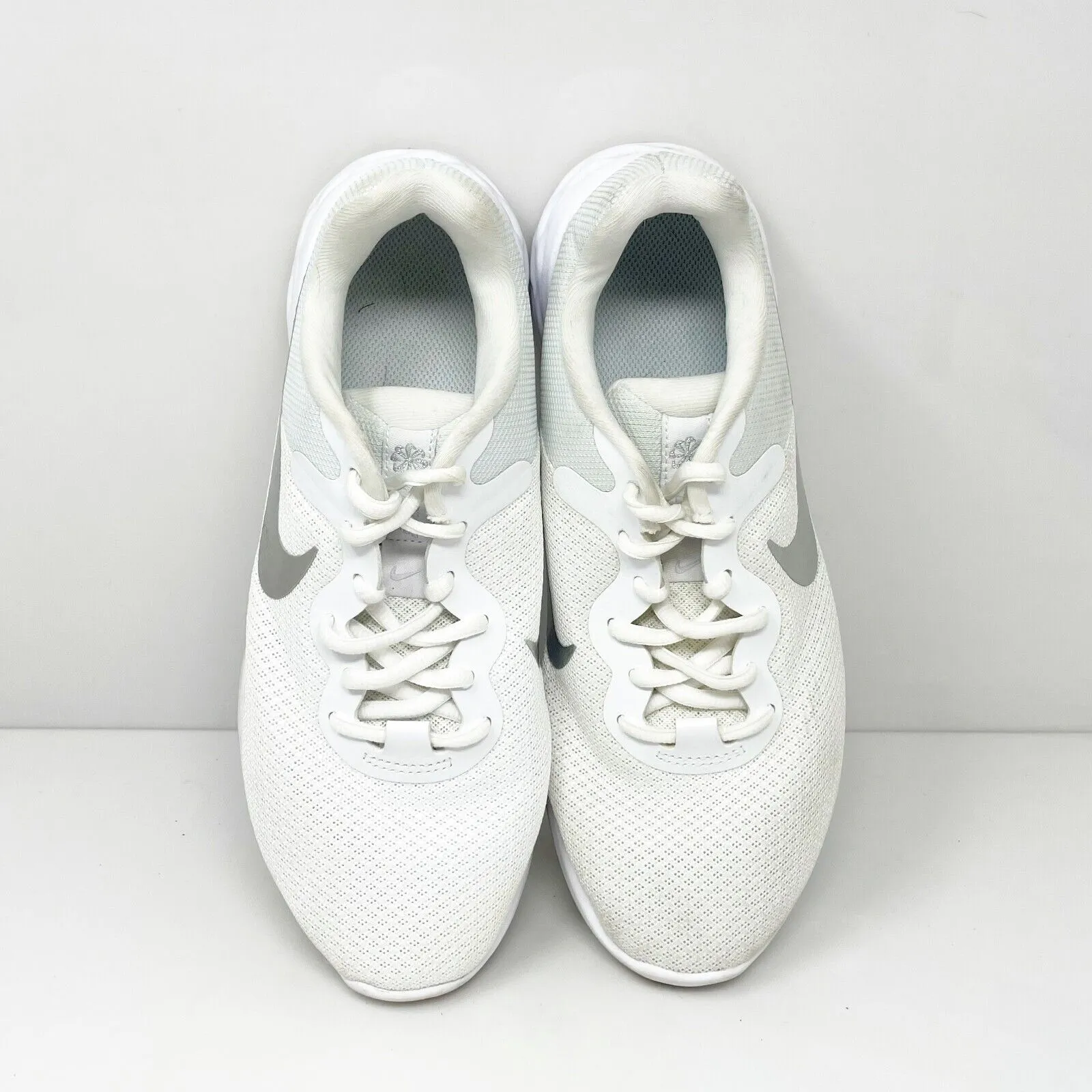 Nike Womens Revolution 6 DC3729-101 White Running Shoes Sneakers Size 8