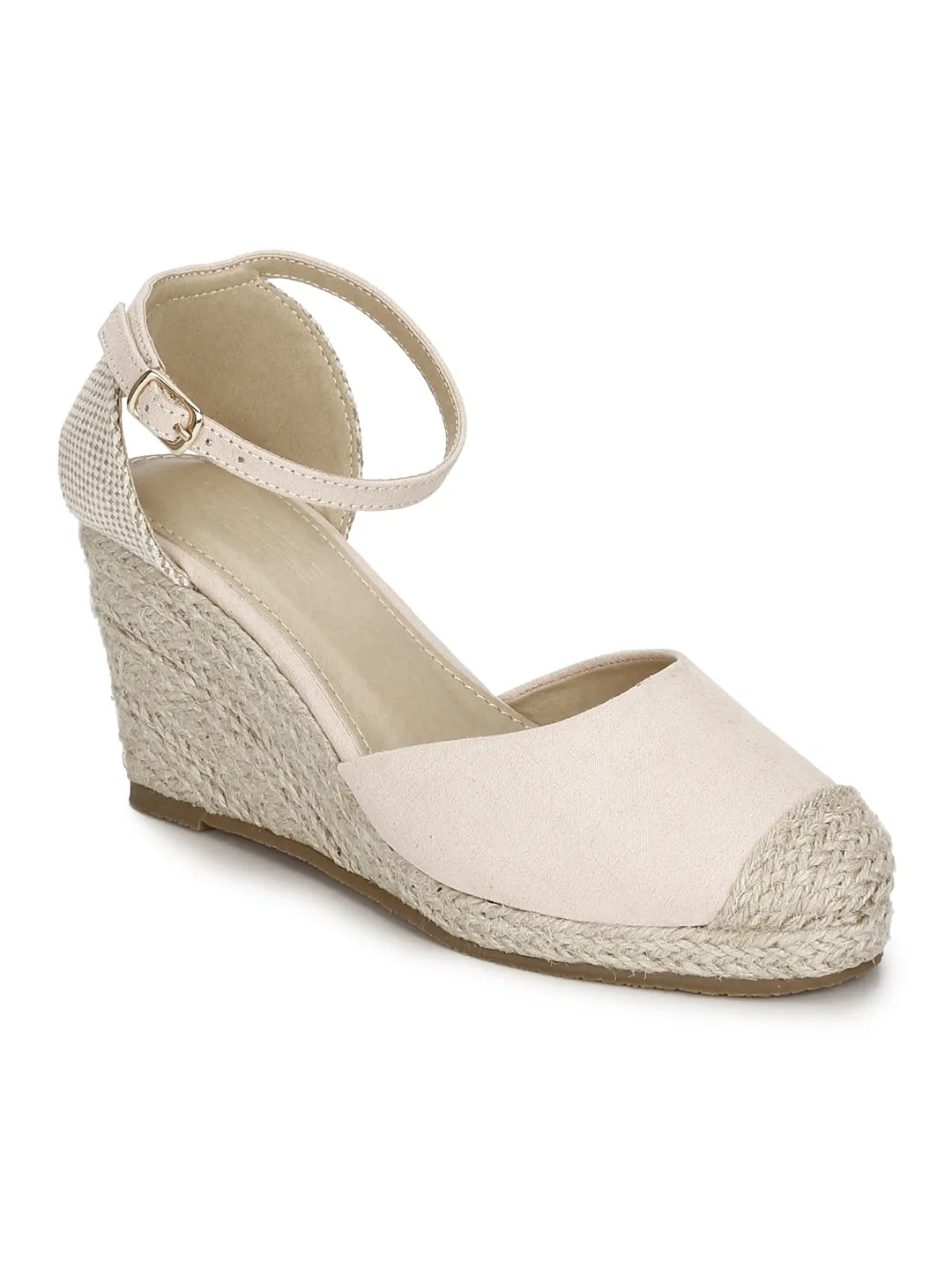 Nude Micro Back Open Jute Wedges