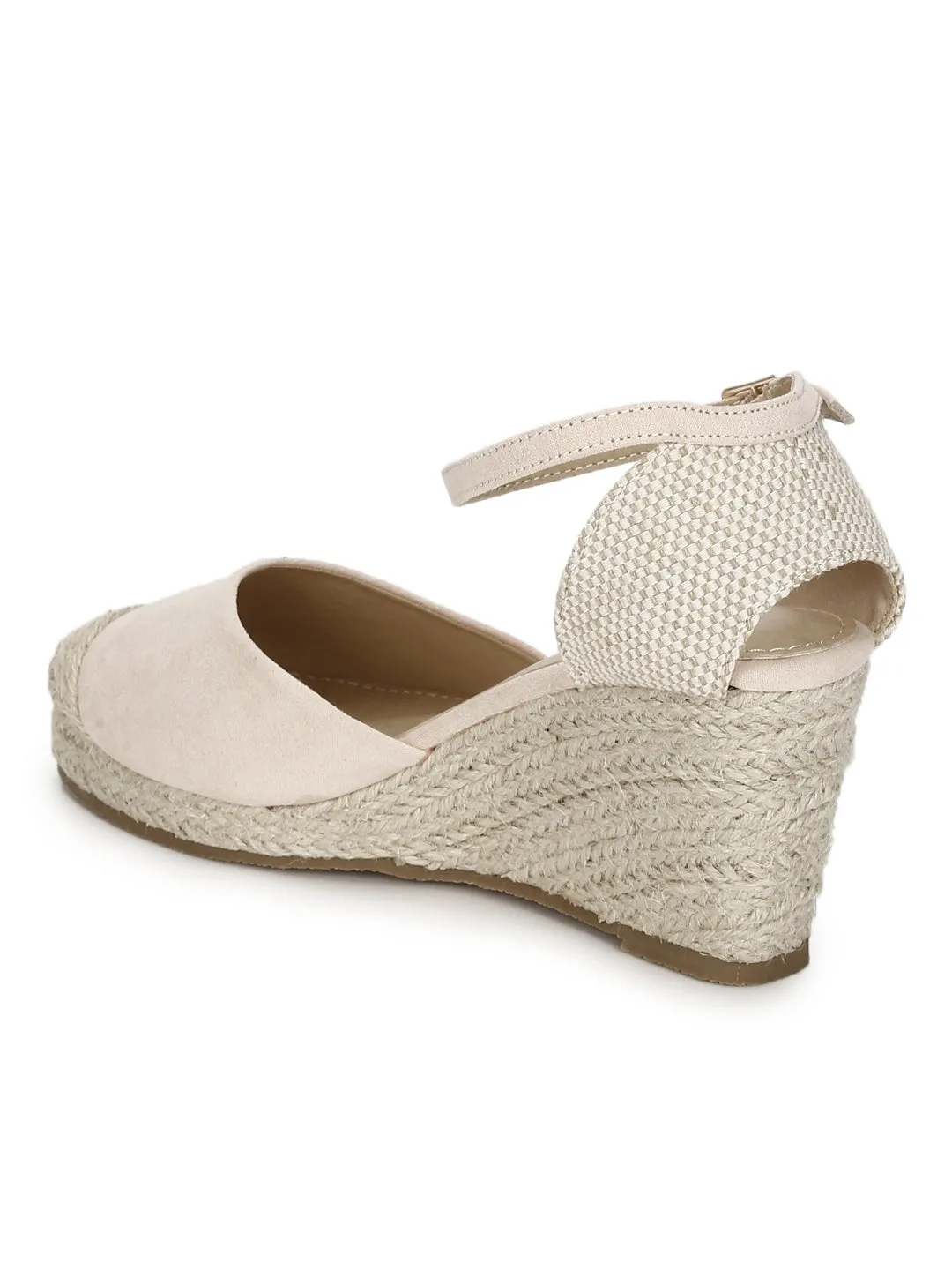 Nude Micro Back Open Jute Wedges