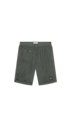 Nylon Swim Trunks Regular Fit Musk Green